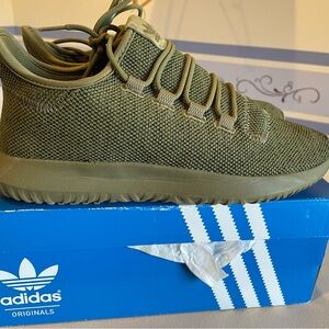 Adidas Tubular Doom Sock Primeknit Forest Green size 8.5 New